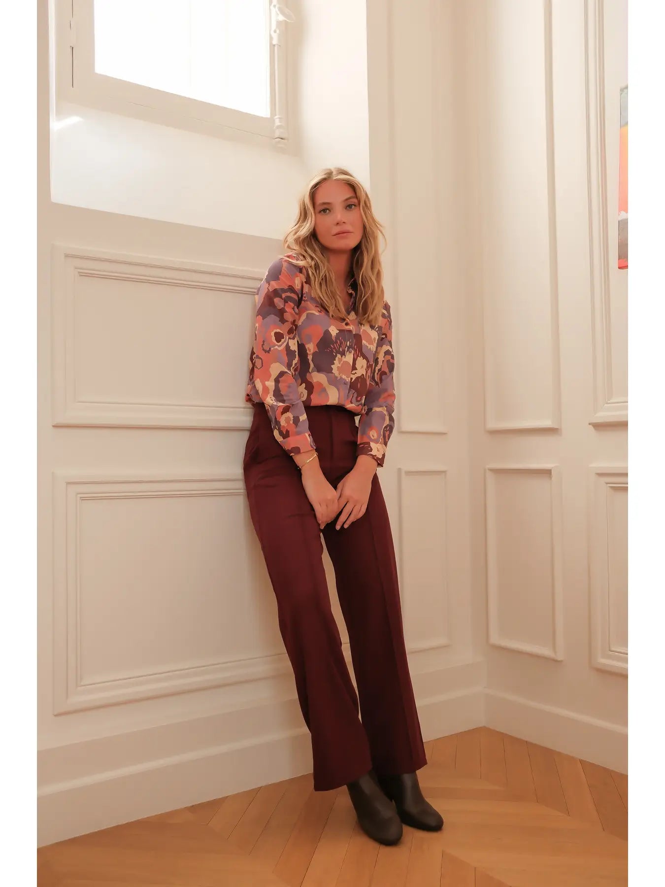 Katoenen blouse met print