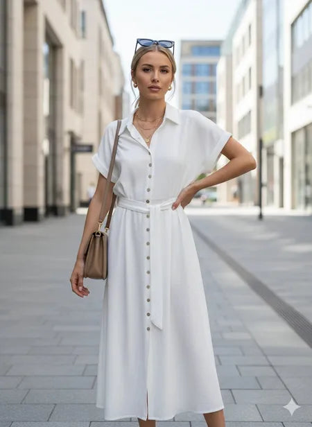 Elegante overhemdjurk